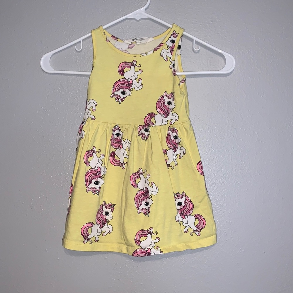 H&M girls unicorn dress